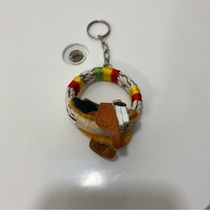 Rodeo Saddle Horse Key Chain Western Southwestern Rope Ranch Cowboy Cowgirl